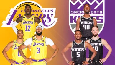 sacramento kings vs lakers match player stats