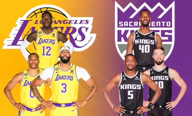 sacramento kings vs lakers match player stats