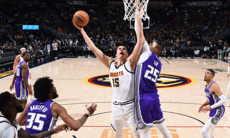 sacramento kings vs denver nuggets match player stats