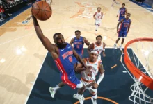detroit pistons vs knicks match player stats