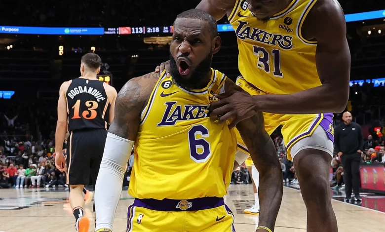 atlanta hawks vs lakers match player stats